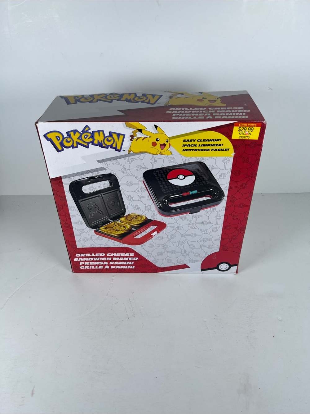 Grilled Cheese Sandwich Maker - Red & Black